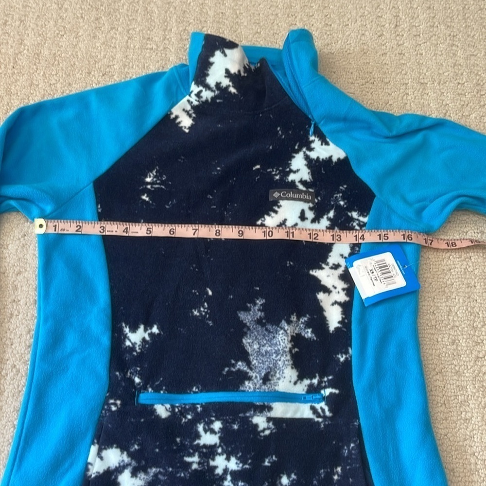Columbia NWT Women’s Ali Peak 1/4 Zip Fleece Top Size XS Blue - Picture 11 of 13